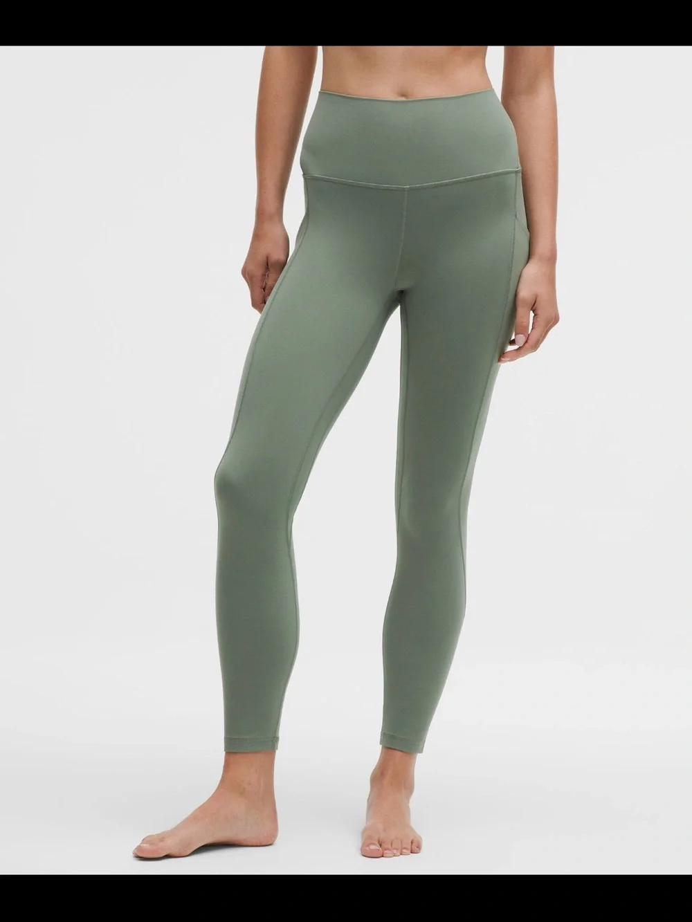 Lululemon high rise align 25” leggings with pockets in willow leaf